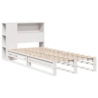 Berkfield Home Decorative Bookcase Bed without Mattress White 75x190 cm Small Si | Size: Small Single