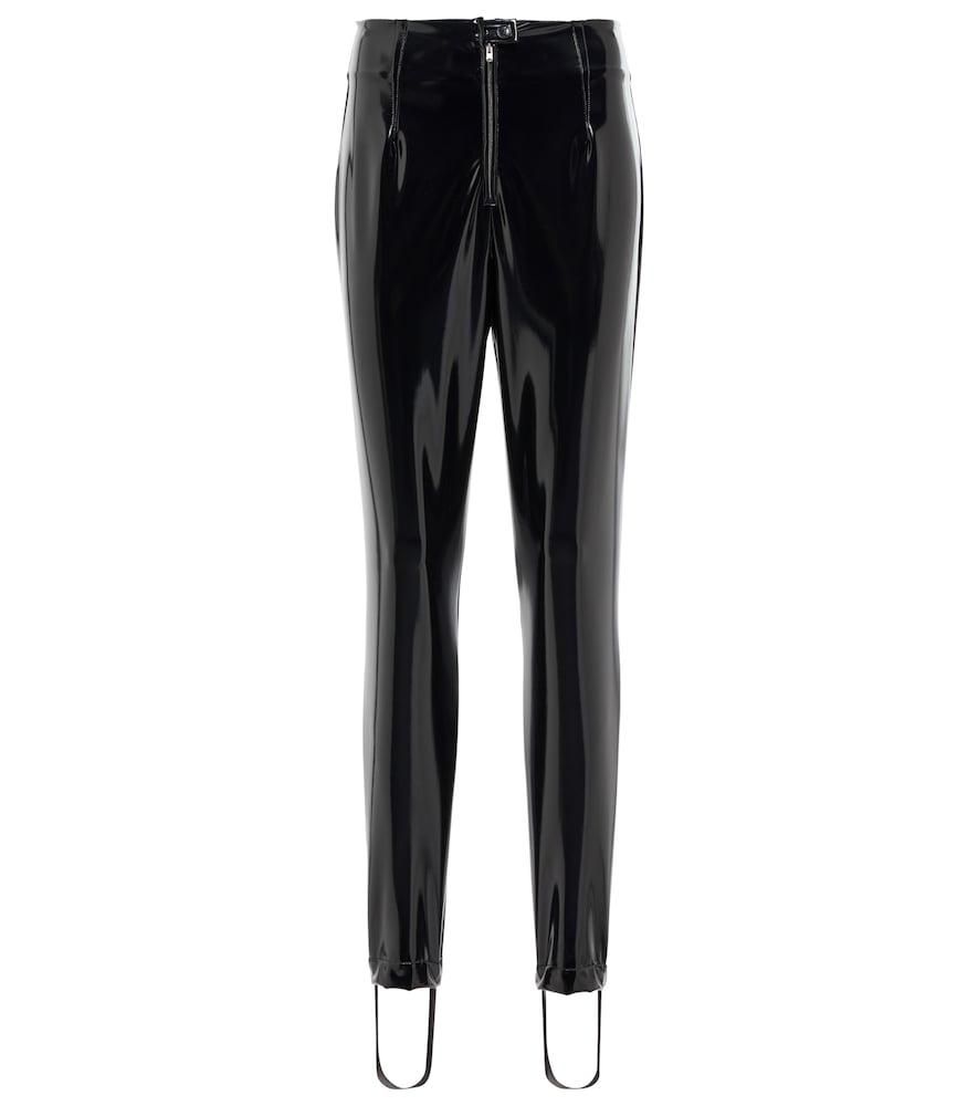 パンツ Michael Kors Black Pants with Belt Loops in Leather Woman Michael Michael Kors Black Pants With Belt Loops In Leather
