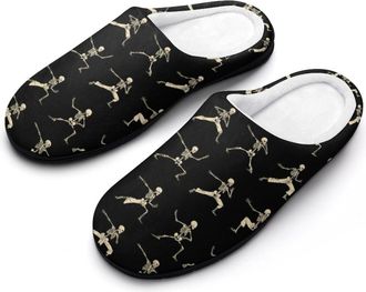 Generic Kung Fu Skeleton Mens Slippers Comfortable And Non-slip Cotton Slipper Shoe for House