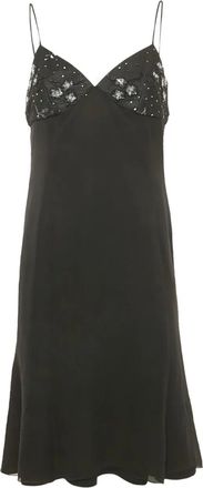 Armani Jurk verfraaid met pailletten - Zwart