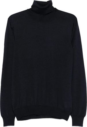 Barba Maglione in lana a collo alto - Nero