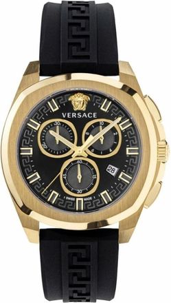Versace Chrono Geo - Heren - Horloges - Zwart - ONE Size - Accessoires