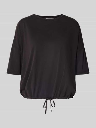 Christian Berg T-Shirt mit Rundhalsausschnitt und &uuml;berschnittenen Schultern in Black, Gr&ouml;&szlig;e XS