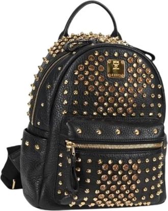 MCM Pre-owned Leather backpacks - Dames - Vintage Rugzakken - Zwart - ONE Size - Leer - Vintage