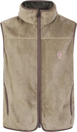Moncler Polartec Vest - Heren - Jassen - Beige - Maat: L Fleece