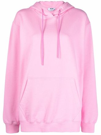 Msgm oversized cotton hoodie - women - Cotton - S - Pink