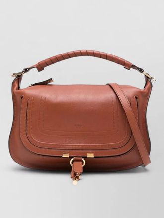 Chlo&eacute; marcie leather shoulder bag top handle