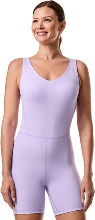 Coolibar Womens Lotus Bodysuit, UPF 50+ Sun Protection in Lavendula at Nordstrom, Size Xx-Large