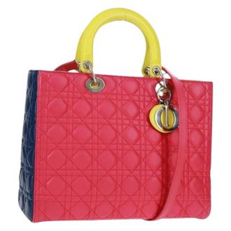 Dior Pre-owned Vintage Handtas - Dames - Pre-owned - Roze - Maat: ONE Size Leer