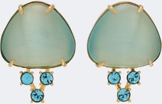 Oscar De La Renta Embellished drop earrings