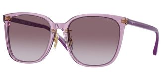 Vogue Eyewear VO5537SD Asian Fit 29228H Womens Sunglasses Purple Size 58