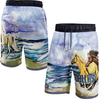 NBA Unisex NBA & KidSuper Studios by Fanatics Blue Dallas Mavericks Hometown Shorts at Nordstrom, Size Xxx-Large