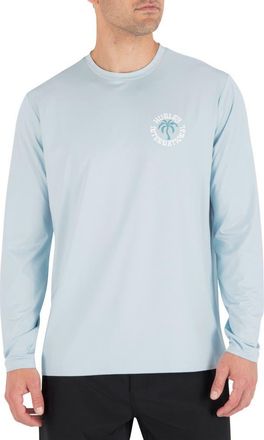 Hurley Hybrid Long Sleeve Graphic T-Shirt in Iceland Heather at Nordstrom, Size Xx-Large