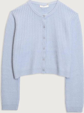Sablyn Womens Ash B Cable Cardigan In Sky Blue