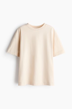 H&M Oversized T-Shirt - Hellbeige