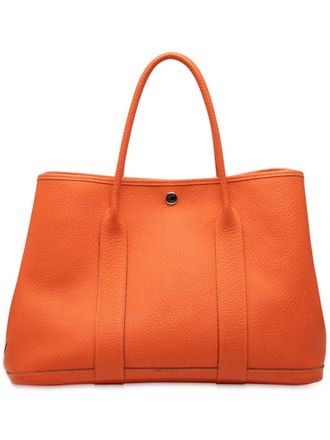 Herm&egrave;s 2015 Negonda Garden Party 36 tote bag - women - Calf Leather - One Size - Orange