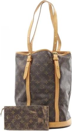 Louis Vuitton Pre-owned Bucket Bags, female, Brown, Size: ONE SIZE Pre-owned Canvas louis-vuitton-bags