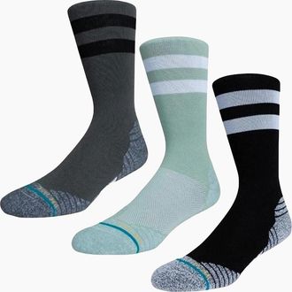 Stance Mens Stance Franchise 3 Pack Crew Socks - Multi - Size: 9.5/13/12.5/12/11.5/11/9/16/15.5/15/14.5/14/13.5/10.5/10