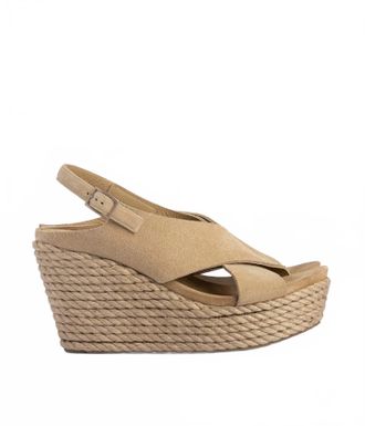 Pedro Garcia Womens Donvina Wedge Sandal In Dijon Castora