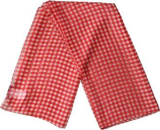 Dolce & Gabbana Foulard Sjaal - Dames - Zijden sjaals - Rood - ONE Size - Accessoires