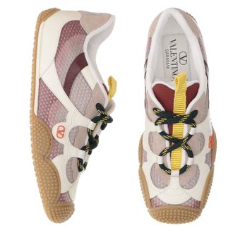 Valentino Garavani Womens Sneakers Amphibious Rubberised Calfskin Multicolour Trainers