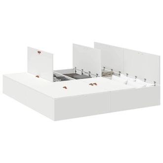 Berkfield Home Modern Bed Frame with Storage White 180 x 200 cm Engineered wood