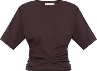 Gestuz Gzbetty Top - Dames - T-shirts - Bruin - 2XS - Katoen - Tops