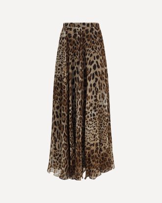 Dolce & Gabbana Leopard-print chiffon Skirt Female 40
