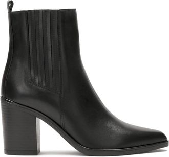 Kazar Olyvia - Dames - Laarzen met Hak - Zwart - 40 EU - Leer - Schoenen