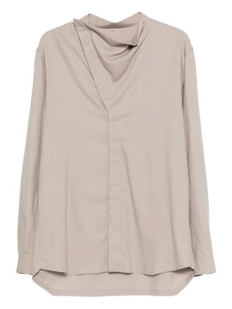 Rick Owens funnel neck jumper - Grey