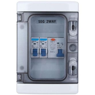OEM Protecci&oacute;n De Disyuntor Miniatura Con Interruptor De Fuga Impermeable 40a 30ma Rcd + 2mcb (6a 32a)