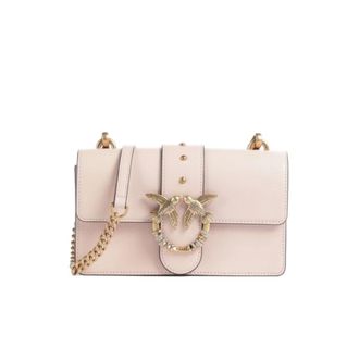 Pinko Pinko - Love One Mini New Buckle - Dames - Tassen - Roze - Maat: ONE Size Katoen