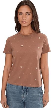 Toad&Co Re-Form Embroidered Crew Womens Clothing Cattail Embroidery : XL, Cotton/Polyester