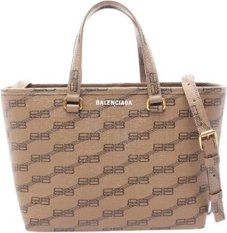 Balenciaga Pre-owned Vintage Tote Bag - Dames - Vintage Shopper - Bruin - ONE Size - Vintage