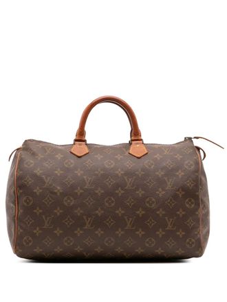 Louis Vuitton 1982 Monogram Speedy 35 boston bag - Brown