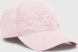 Diesel Baseball cap with embroidered Oval D - Caps - Man - Pink
