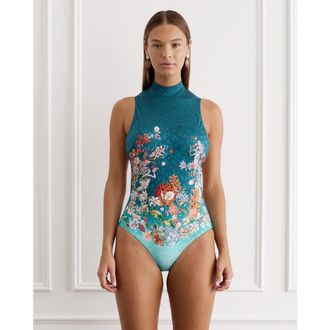 Aqua Blu Australia Adaline One Piece in Sirene at Nordstrom, Size Xx-Large