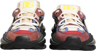 Dolce & Gabbana Mens Multicolor Panelled Airmaster Sneakers Shoes Fabric
