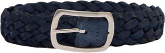 Orciani Riemen - Heren - Riemen - Blauw - 105 CM - Leer - Accessoires