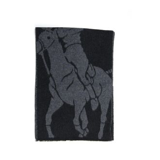 Polo Ralph Lauren Dubbelzijdige sjaal met Maxi Logo - Heren - Wintersjaals - Grijs - ONE Size - Wol - Accessoires