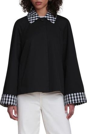 Bagatelle Cropped Trench Jacket in Black at Nordstrom Rack, Size X-Large