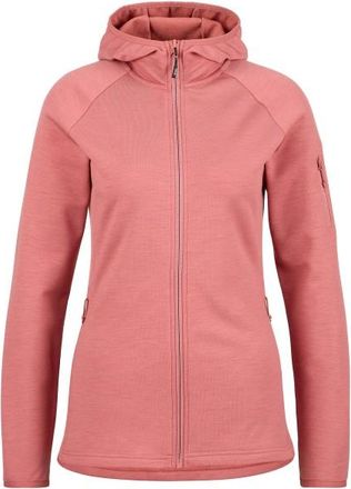 Stoic MerinoFleece270 KuolpaLightSt. Zip Hoody Merinohoodie f&uuml;r Damen | rosa