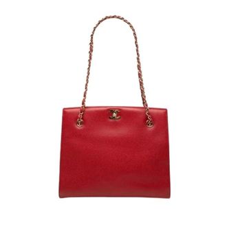 Chanel Pre-owned Vintage Shoulder Bag - Dames - Pre-owned - Rood - Maat: ONE Size Leer