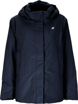 K-Way Marlette hooded waterproof jacket - Blue