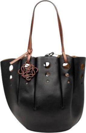 Loewe Pre-owned Bucket Bags, female, Black, Size: ONE SIZE Pre-owned Tote Bag