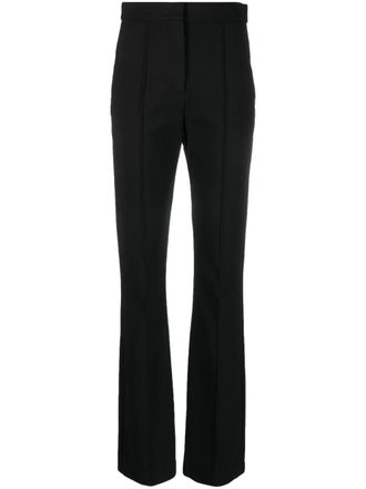 Max Mara pressed-crease tailored-cut trousers - Black