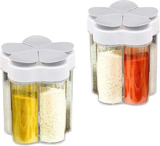 OEM Saleros Y Pimenteros Para Viajes De Camping - Tarros Transparentes Para Sal Y Pimienta - Para Uso Dom&eacute;stico Y Barbacoa - 2 Unidades