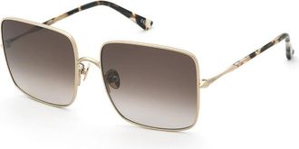 Nina Ricci SNR483 300J Womens Sunglasses Gold Size 60