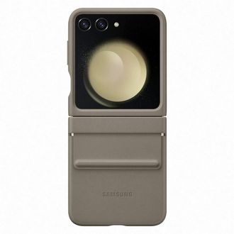 Samsung Custodia A Scatto In Ecopelle Color Etoupe Per Samsung Ef-vf731paegww Z Flip5f731