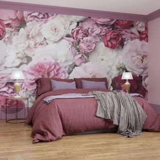 Superfresco Easy Blush Bouquet Print To Order 3m x 2.8m Mural in Pink